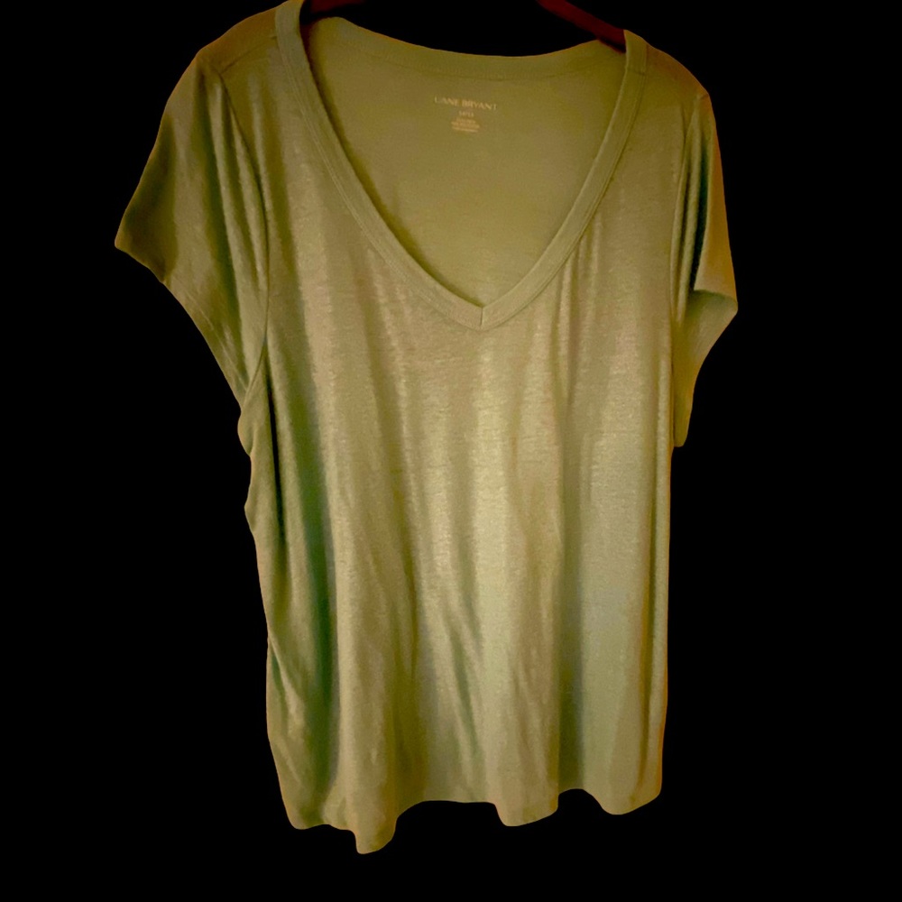Lane Bryant 14/16 Teal w/ slight shimmer V-Neck.